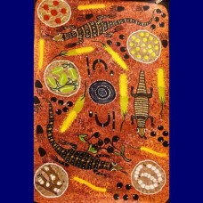 Aboriginal Art Canvas - Myer Jackson-Size:72x107cm - H